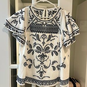 Close out!! Parker crocheted blouse SZ S GUC